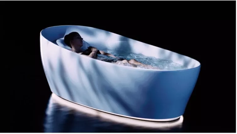 Women in a Flotation Tub