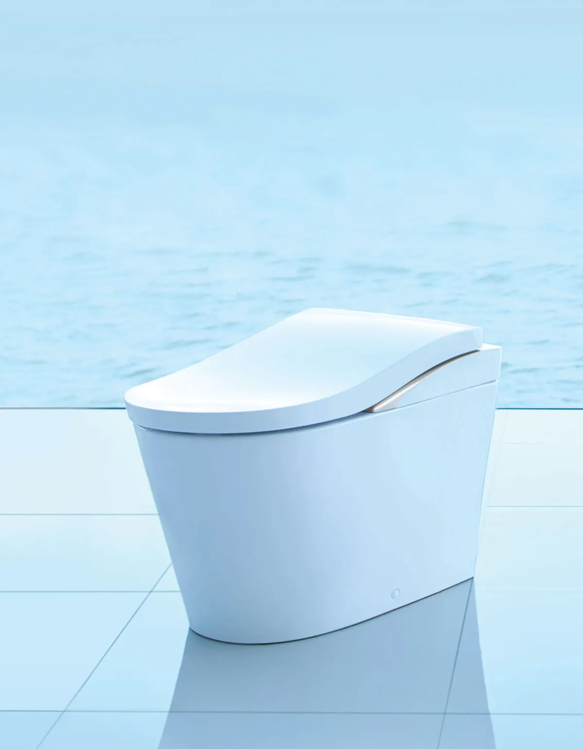 NEOREST LS Smart Toilet in a serene setting, highlighting Universal Design features that support comfort, ease, and dignity.