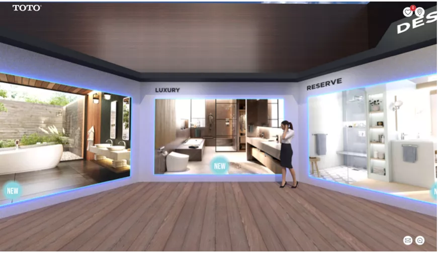 Master Bathroom Suites virtual showroom