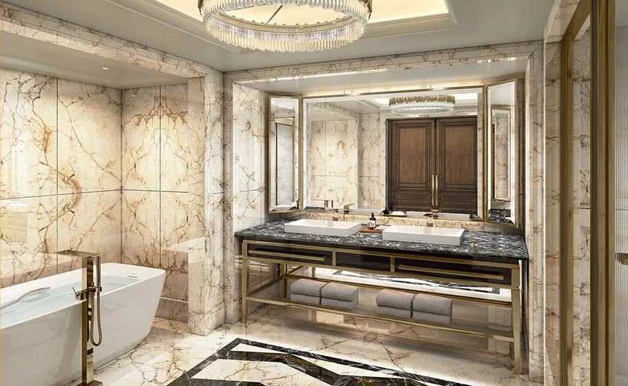 Modern bathroom with TOTO fixtures