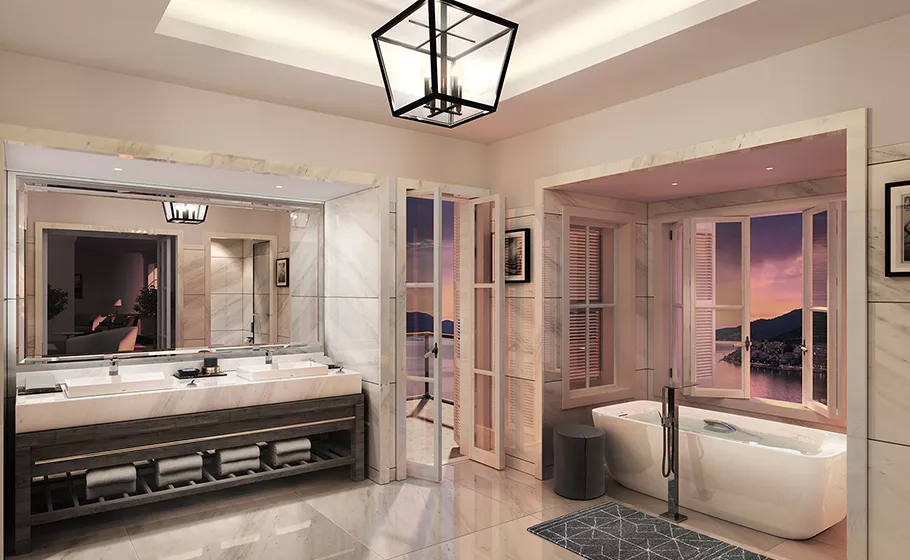 Modern bathroom with TOTO fixtures