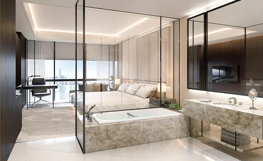 Modern bathroom with TOTO fixtures