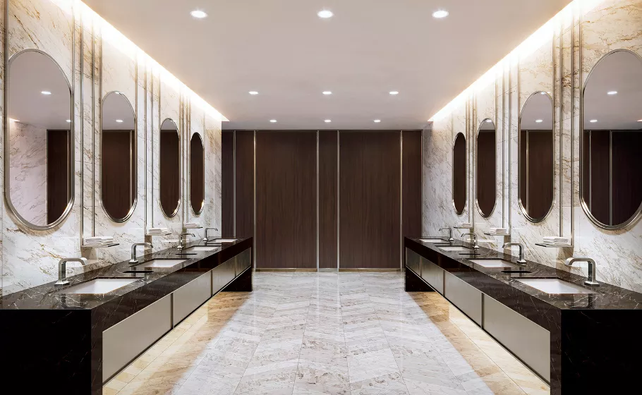 Modern bathroom with TOTO fixtures