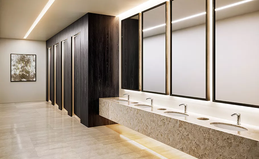Modern bathroom with TOTO fixtures