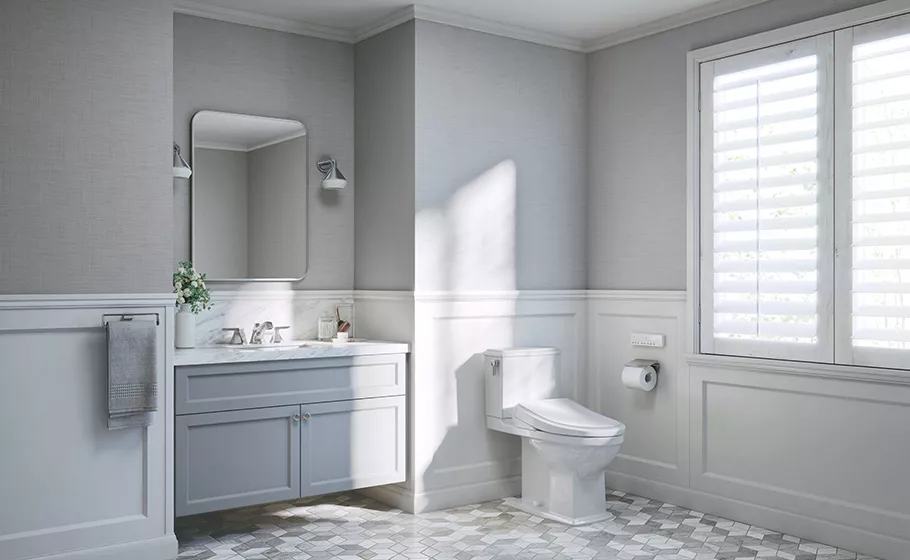 Modern bathroom with TOTO fixtures